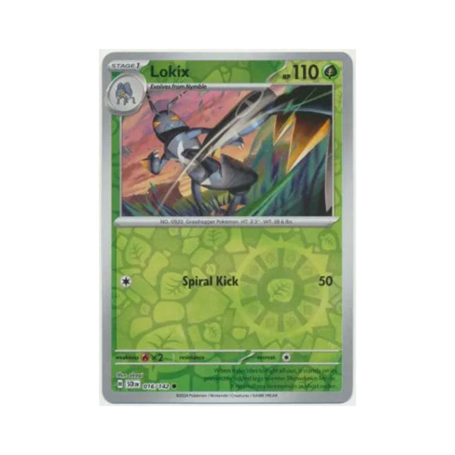 Pokemon - Stellar Crown 016/142 Lokix (Reverse Holo) - The Scale Model Stash