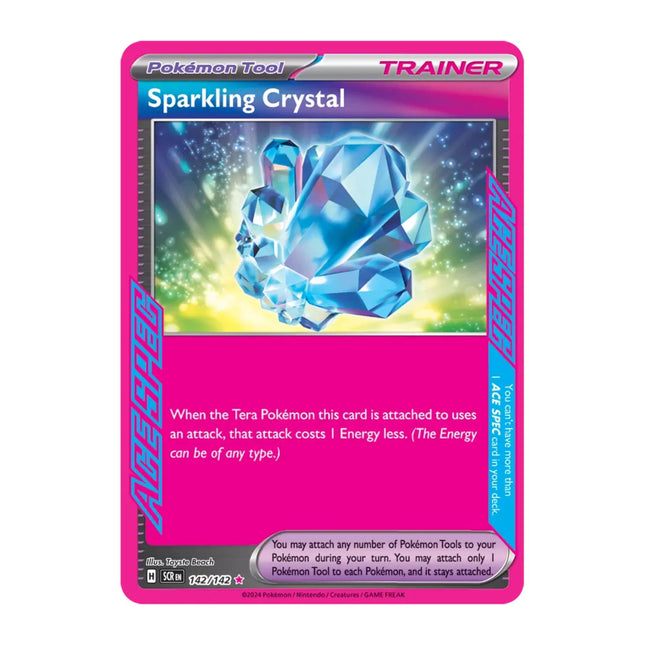 Pokemon - Stellar Crown 142/142 Sparkling Crystal ACE SPEC - The Scale Model Stash