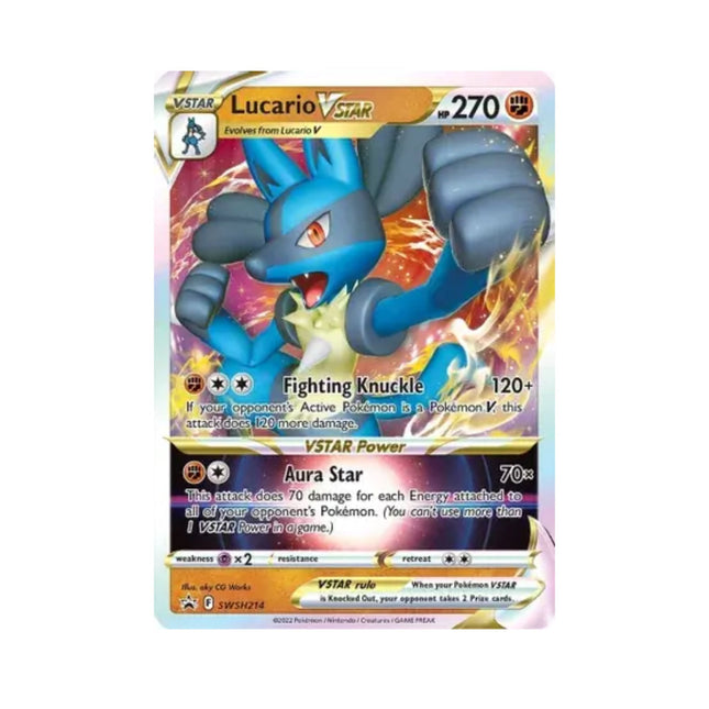 Pokemon - Sword & Shield (Promo) 214 Lucario Vstar - The Scale Model Stash