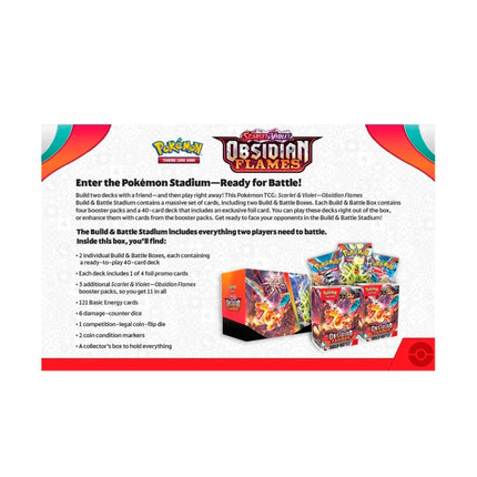 Pokémon TCG: Scarlet & Violet - Obsidian Flames Build & Battle Stadium - The Scale Model Stash