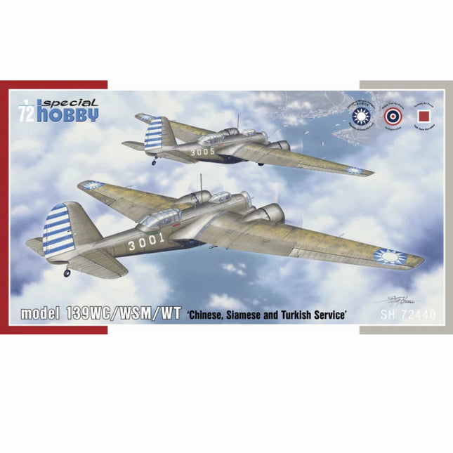 Special Hobby - Model 139WC/WSM/WT (Chinese, Siamese and Turkish Service) 1/72 - The Scale Model Stash