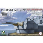 Takom - 15cm SK C/28 Guns Battleship Bismarck Bb II/Stb II Turret 1/35 - The Scale Model Stash