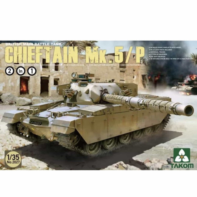 Takom - Chieftain Mk.5/5P British Main Battle Tank 1/35 - The Scale Model Stash