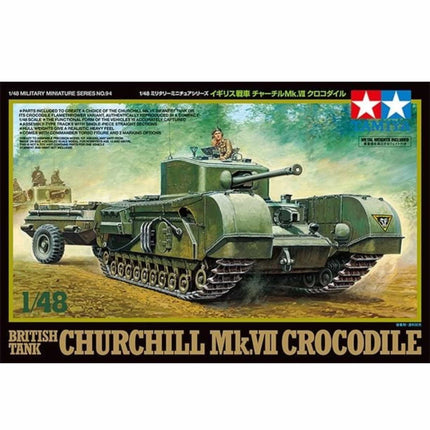 Tamiya - British Tank Churchill Mk.VII Crocodile 1/48 - The Scale Model Stash