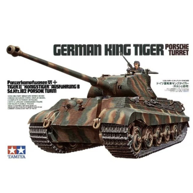 Tamiya - King Tiger Porshe Turret 1/35 - The Scale Model Stash