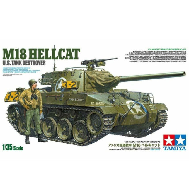 Tamiya - M18 Hellcat Tank Destroyer Overlord 1/35 - The Scale Model Stash