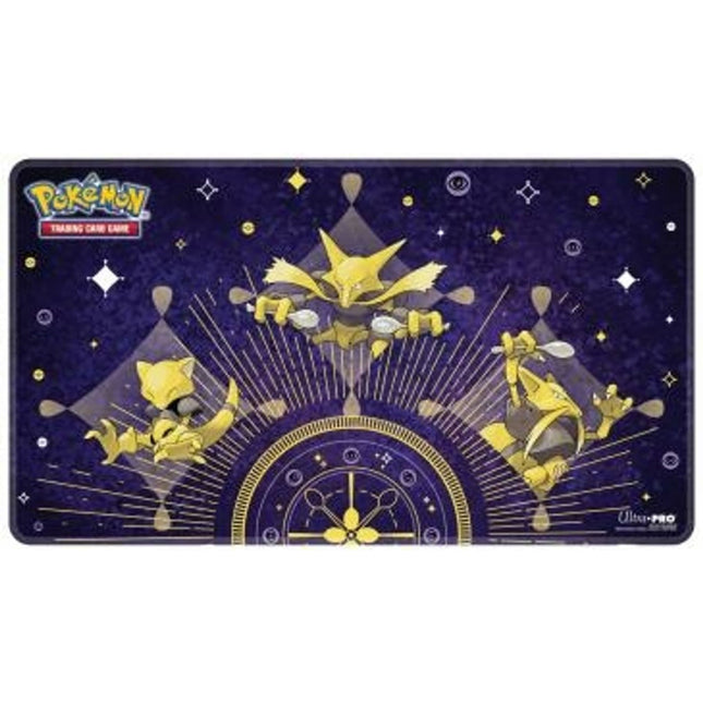 Ultra Pro - White Stitched Playmat - Abra Evolutions - Abra, Kadabra and Alakazam - The Scale Model Stash