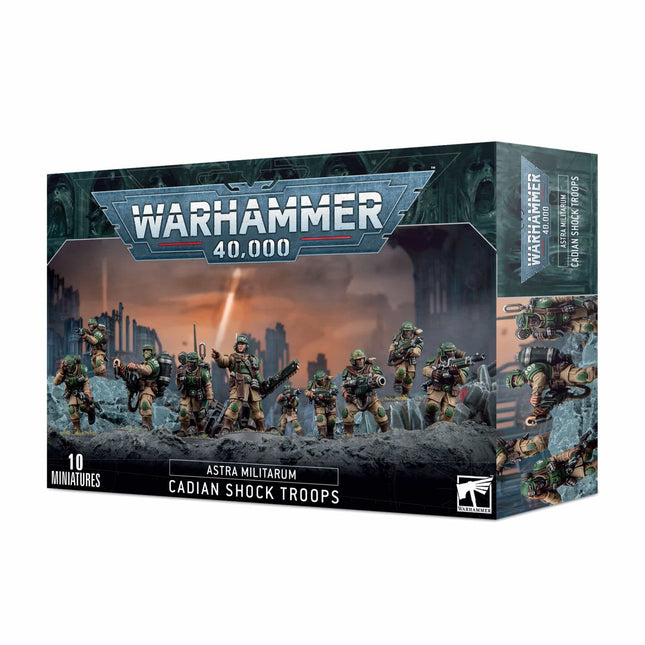 Warhammer 40,000 - Astra Militarum Cadian Shock Troops - The Scale Model Stash