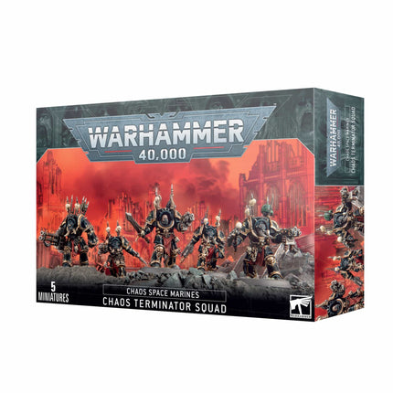 Warhammer 40,000 - Chaos Space Marines Chaos Terminator Squad - The Scale Model Stash