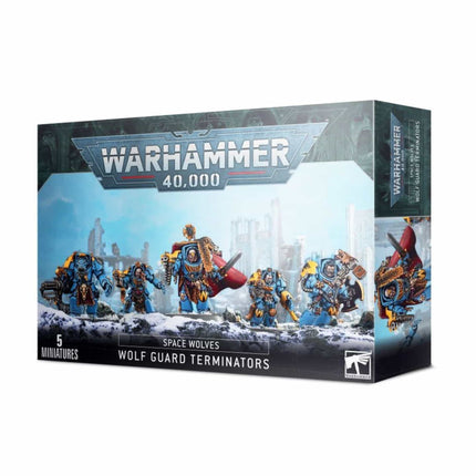 Warhammer 40,000 - Space Wolves Wolf Guard Terminators - The Scale Model Stash