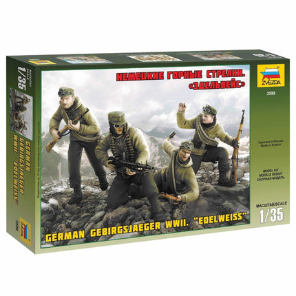 Zvezda - German Gebirgsjaeger WWII "Edelweiss" 1/35 - The Scale Model Stash